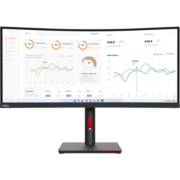 Монитор Lenovo ThinkVision T34w-30 (63D4GAT1EU)